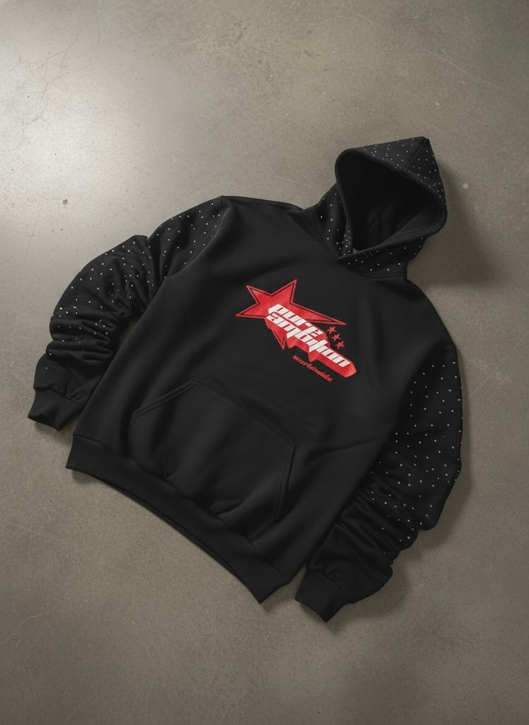 Pure Ambition Limited Rhinestone Hoodie